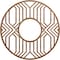 Ekena Millwork Empire Wood Fretwork Pierced Ceiling Medallion, Walnut, 30"OD x 11"ID x 1/4"T CMWP30X30X0250EPWA - alternate 1